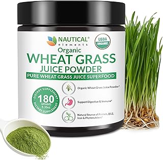 Wheat Grass Juice Powder Organic - USDA Organic Cold-Processed, 72 Servings