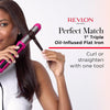 REVLON Perfect Match Flat Iron, 1" Ceramic Plates - Image 2
