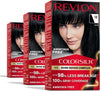 Revlon ColorSilk with Bond Repair Hair Color, 10 Black, 3pk - Image 1