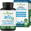 ForestLeaf Collagen Supplements for Women & Men Types I/II/III, 120 Caps