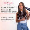 REVLON SmoothStay 1875 Watt Coconut Oil Infused Hair Dryer with Diffuser - Image 2