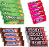 Big TOP DEALS USA 12 Count Candy Variety Pack, 3 Each Mike and Ike Original Fruits, Now and Later Cherry, Snickers, Hershey's Milk Chocolate - Individually Wrapped, Fruity Chewy Candy, Party Favors