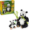 LEGO Creator 3 in 1 Wild Animals Panda Family - Building Toy Kit for Kids with 3 Building  - Image 2