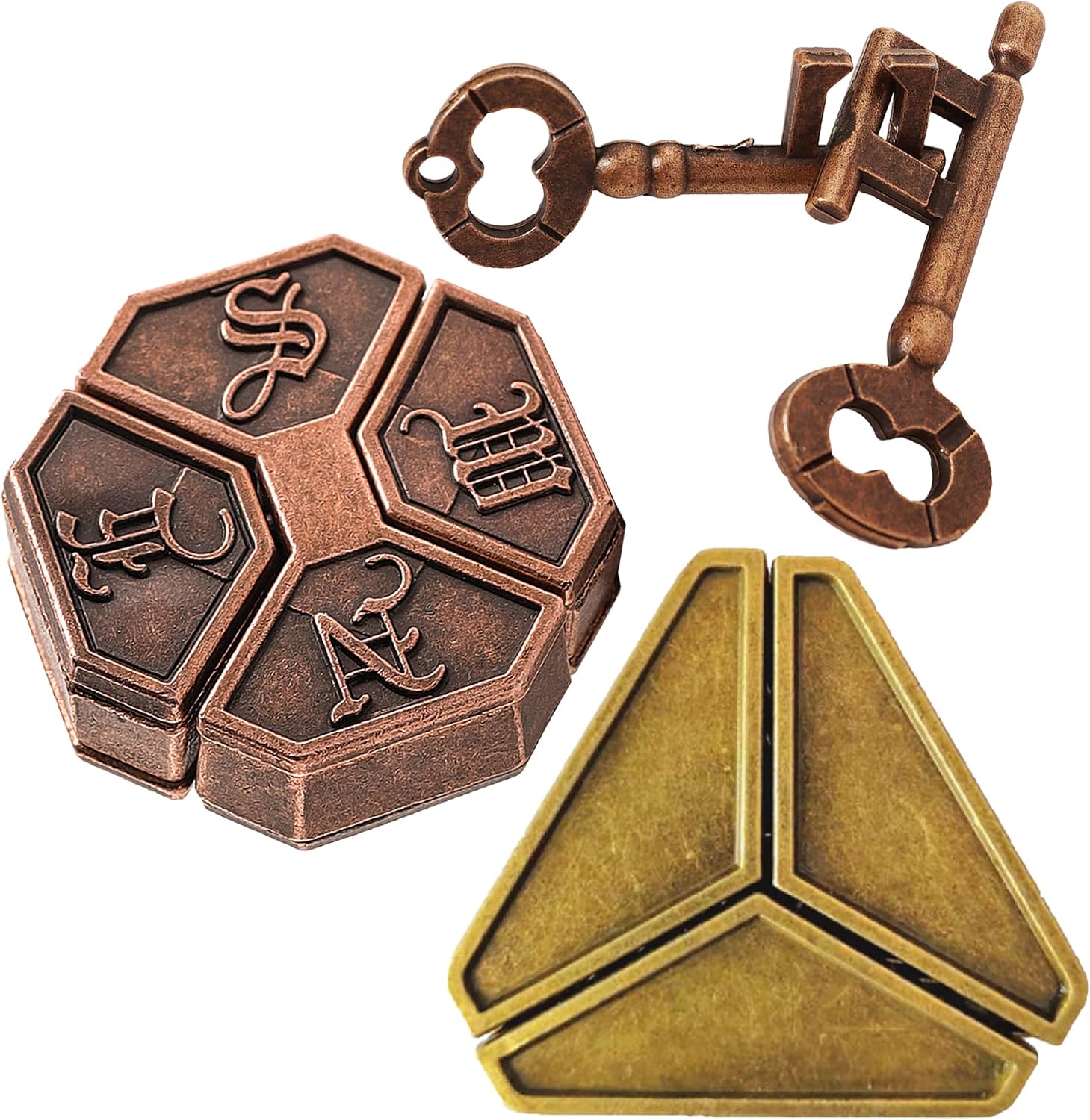 Metal Brain Teasers Puzzles for Adults 3 PCS Metal Puzzles Gift