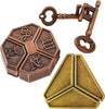 Metal Brain Teasers Puzzles for Adults 3 PCS Metal Puzzles Gift