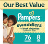 Pampers Swaddlers Diapers, Size 8 (30+ lbs), , Fragrance Free, Hypoallergenic, Absorbent, Pediatrician Recommended, Skin Safe - Perfume - Beauty