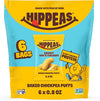 HIPPEAS Chickpea Puffs, Groovy White Cheddar, Gluten Free Snacks, Dairy Free, Vegan, 0.8oz, Pack of 6, 3g Protein, 2g Fiber, Crunchy, Nutritious, Baked Plant Protein Snack, Non-GMO, Kosher