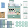 Wooden Cash Register for Kids-Pretend Play Money Counting Toy with Scanner,Kids Cashier Educational Grocery Store Toy Role Play Gift for Boys Girls