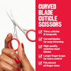 Revlon Curved Blade Cuticle Scissors, Silver, 1 Count - Image 4