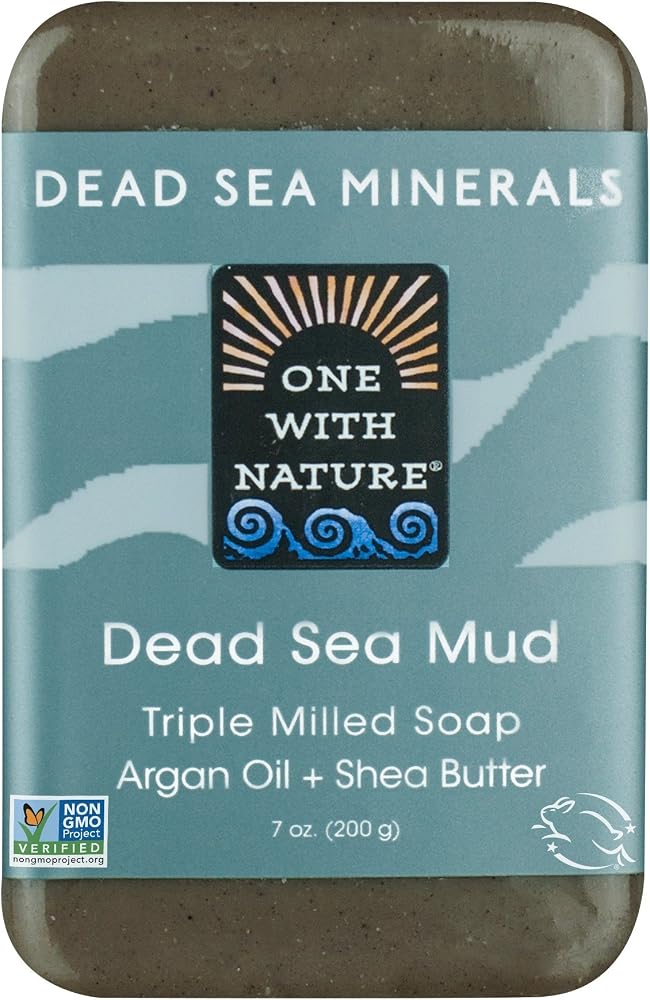 One With Nature Dead Sea Salt Soap Bar 7oz Dead Sea Minerals - Personal Care