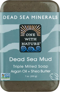 One With Nature Dead Sea Salt Soap Bar 7oz Dead Sea Minerals - Personal Care