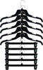 Hangon Shirt & Pants Hangers Combo Set Recycled Plastic, Black, 17 Inch & 12 Inch, 5 Each  - Image 5