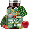 USDA Organic Superfood Greens, 28 Ingredients, Vegan, Non-GMO, 60 Tablets