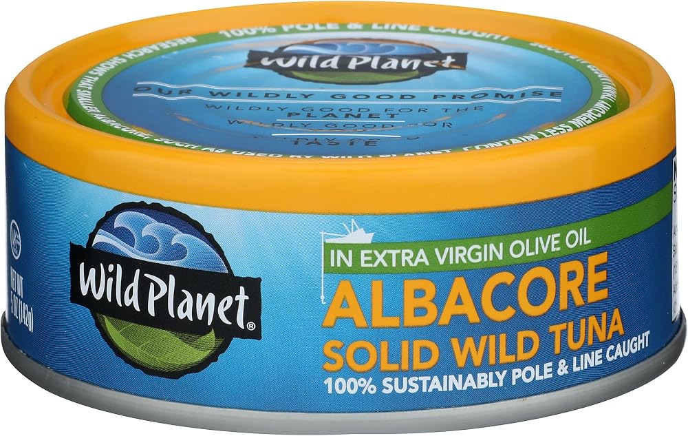 Wild Planet Wild Albacore Tuna in EVOO, 5 Ounce Can, Pack of 1