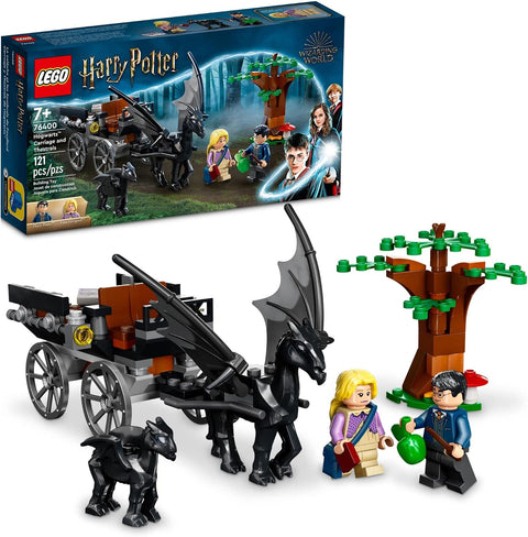 LEGO Harry Potter Hogwarts Carriage & Thestrals Set 76400, Building Toy for Kids 7 Plus Years Old with 2 Winged Horse Figures and Luna Lovegood Minifigure