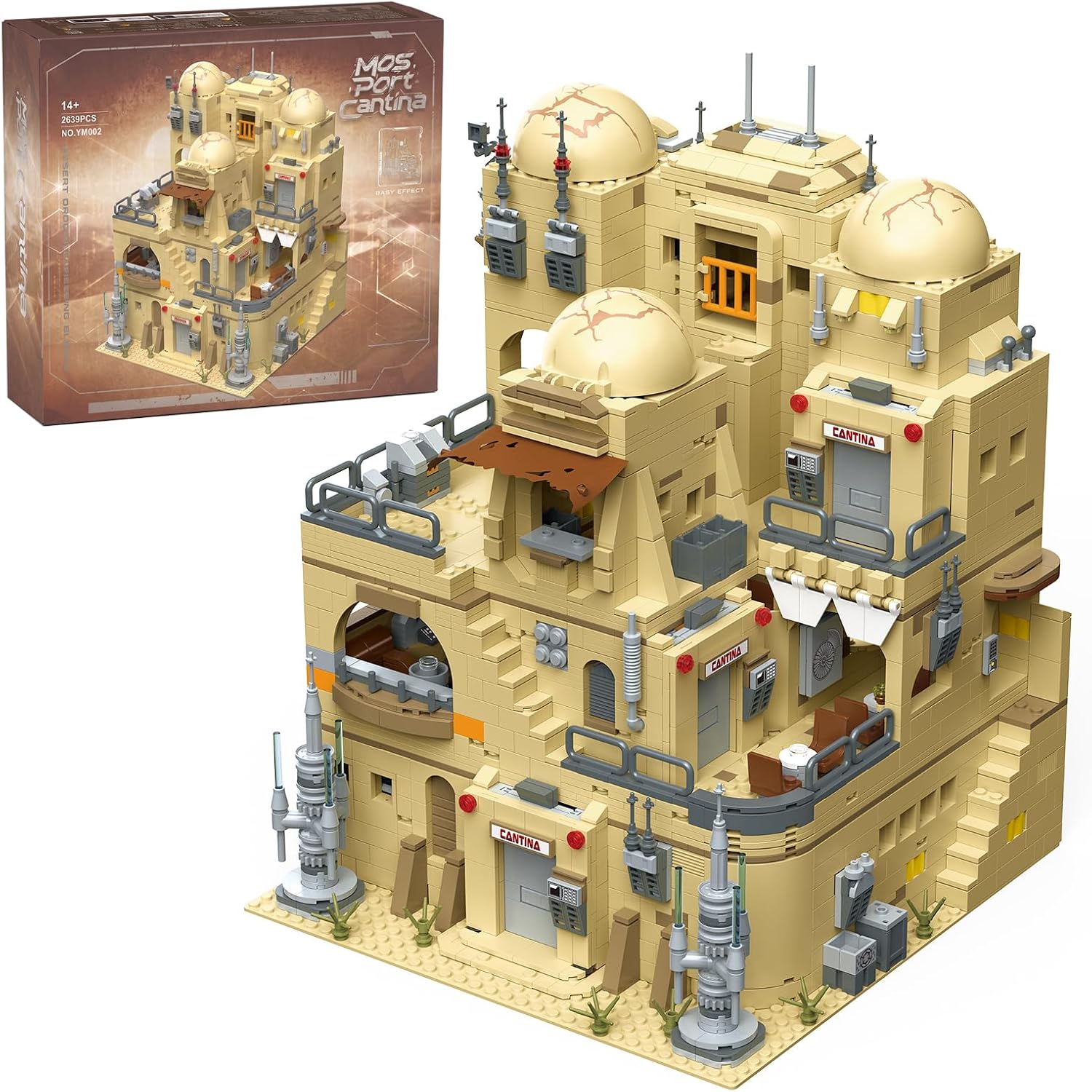 Space Wars Tatooine Cantina Modular Building Set -2639 Pcs