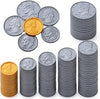 250Pcs Plastic Fake Coins Play Money for Kids & Games