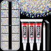 BELLEBOOST Clear White AB 4 Small Pack Rhinestones Bedazzling Kit - Image 1