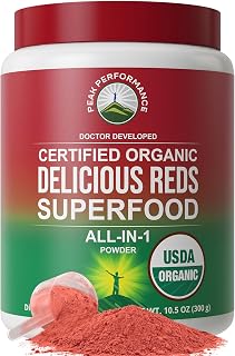 Peak Performance Organic Reds Superfood Powder, Best Tasting Red Juice