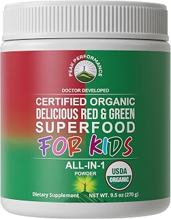 Kids Greens + Reds Superfood Powder. Best Tasting Organic Vegan Super Food