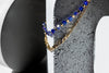 Charming Charlie 2-layered Turquoise Heart And Gold Star Beaded With Gold Plated Figaro Ch - Image 2