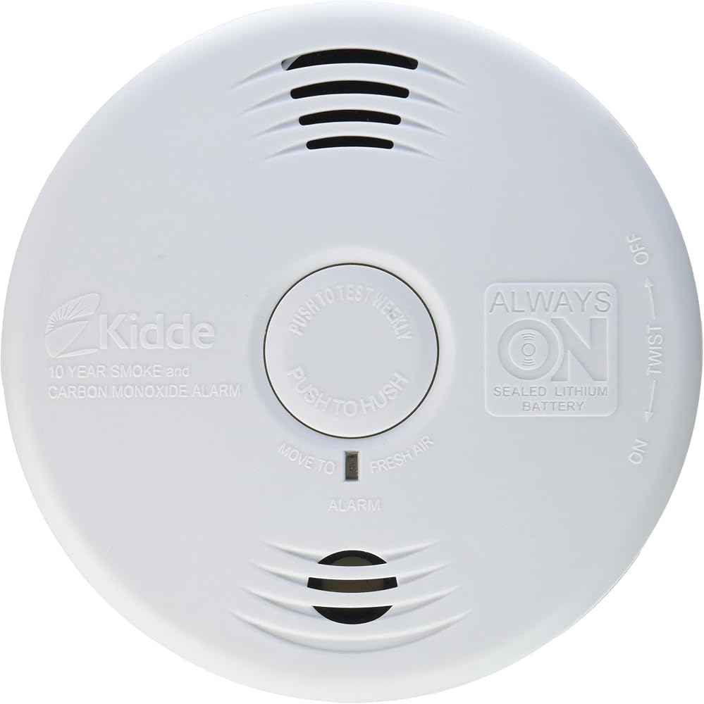 Kidde Smoke & Carbon Monoxide Alarm,10 Year Battery Detector with Voice Warning