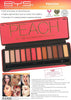 BYS Peach Eyeshadow Palette Tin with Mirror Applicator 12 Matte & Metallic Shades - Image 2