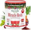 MacroLife Naturals Miracle Reds Superfood Powder, 90 Servings (30oz)
