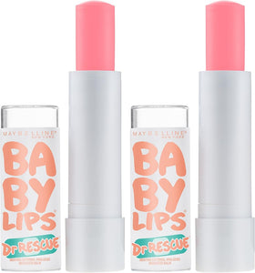 Maybelline New York Baby Lips Dr. Rescue Medicated Lip Balm Makeup, Coral Crave, Pack of 2