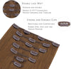 WENNALIFE Clip in Hair Extensions Real Human Hair, 18 Inch 120g 7pcs Human Hair Extensions - Image 3