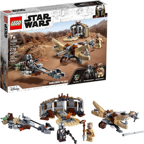 LEGO Star Wars: The Mandalorian Trouble on Tatooine 75299 Awesome Toy Building Kit for Kids Featuring The Child, New 2021 (277 Pieces)