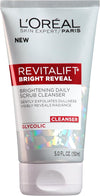 L'Oreal Paris Skincare Revitalift Bright Reveal Facial Cleanser with Glycolic Acid, Anti-Aging Daily Face Cleanser to Exfoliate Dullness and Brighten Skin, 5 Fl Oz (Pack of 1)