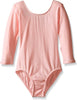 Jacques Moret Little Girls' Dance 3/4 Sleeve Basic Leotard, Black Nylon, Small - Image 3