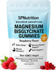SP Nutrition Magnesium Bisglycinate Gummies 400mg, Raspberry, 60 Count