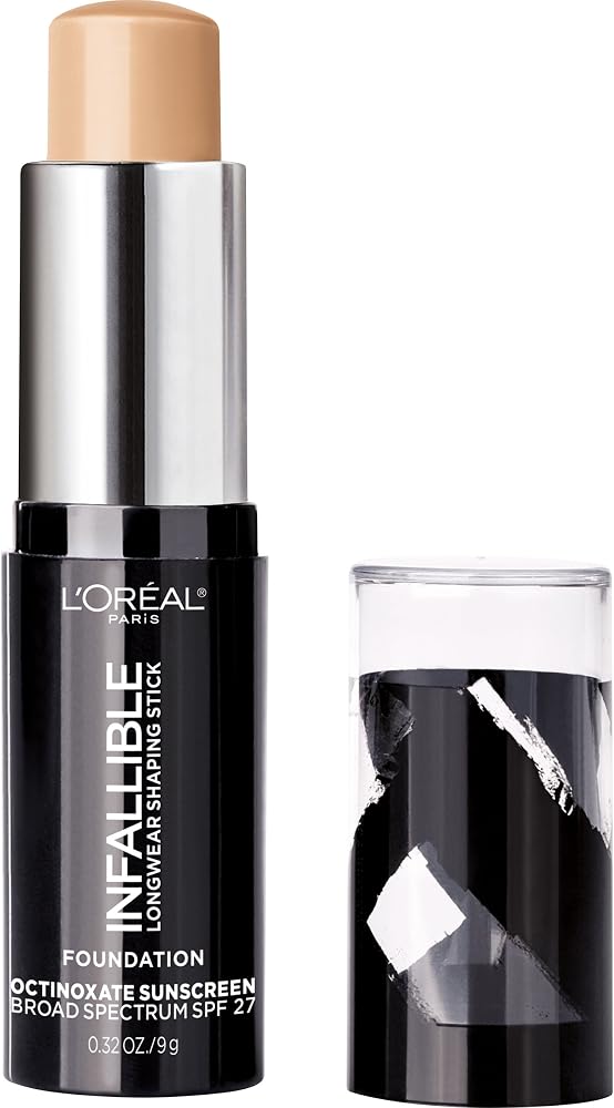 L'Oreal Paris Makeup Infallible Longwear Shaping Stick Foundation, 403 Buff, 1 Tube, 0.32 Ounce - Personal Care