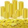 120 PCS Gold Coins, 1.4 inch Plastic Fake Pirate Coins, Fake Money