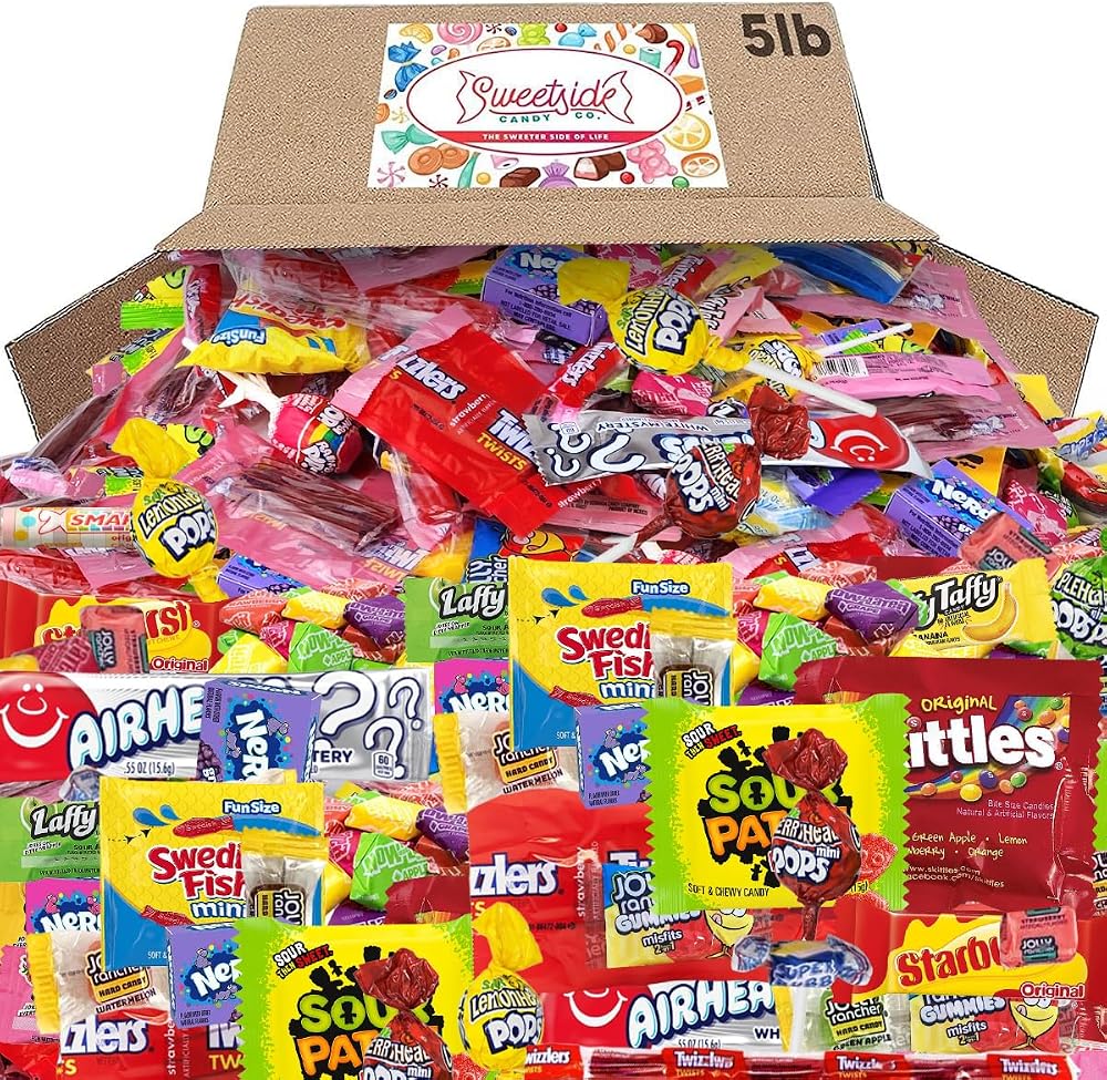 Bulk Candy Individually Wrapped, Halloween Candy, 5lb