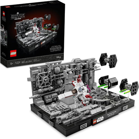 LEGO Star Wars Death Star Trench Run Diorama 75329 Building Kit for Adults; Brick-Built Collectible for Display (665 Pieces)
