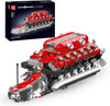 Mould King V12 Engine Model Kit that Runs, MOC Engineering Model Building Kit with Battery and Motor, 3472 PCS STEM Engineering Building Blocks for Adults