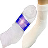 Creswell Diabetic Socks, 3 Pairs, Crew Length, Size 10-13, Large, White - Personal Care - Image 1