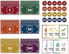 Good Ground Pretend Play Kids Felt Money Educational Montessori Toy Dollars Bills Coins Wallet Childrens Counting Set Toddlers STEM Gift Rainbow
