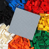 HUIZDQ 500 Piece Classic Building Bricks and 1 Gray Baseplate, 7 Colors