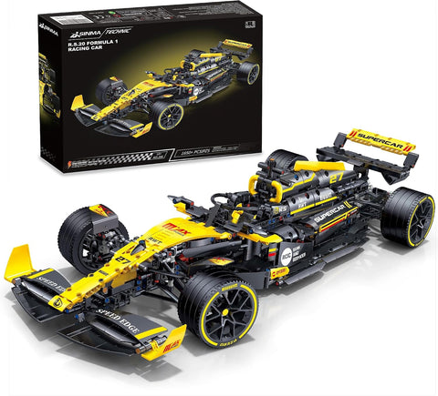JSINMA Technic F1 RS20 Racing Car Building Kit – 1:8 Scale Collectible Set for Adults, 1650+ PCS Display Model with Realistic Details – DIY Engineering Gift for F1 Fans, Home or Office Display