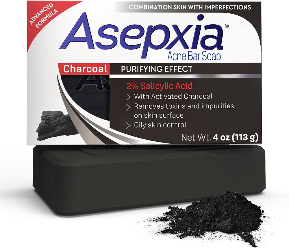 Asepxia Salicylic Acid & Activated Charcoal Bar Soap, 4 Oz, 1-Pack - Personal Care
