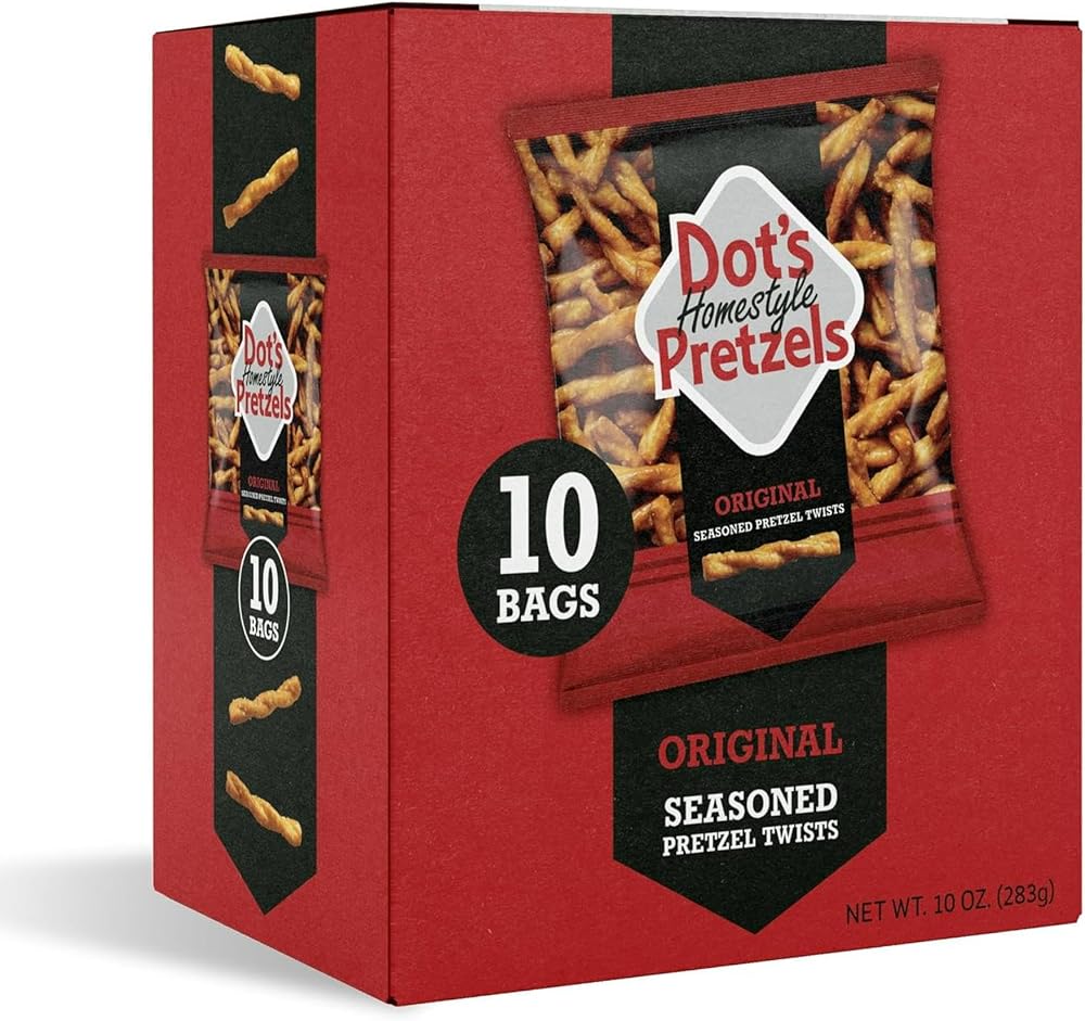 Dot'S Pretzels Original Seasoned Pretzel Twists Snack Bags, 1 oz, 10 ct - Personal Care