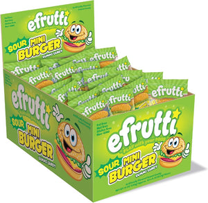 Efrutti Sour Mini Burgers, Gummy Candy, Individually Wrapped - Personal Care