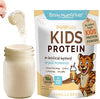Kids Protein Shake Powder 16g – No Added Sugar, Organic Ingredients, Grass-Fed Whey Proteins – Calcium & Choline for Bone Strength & Brain Development, Protein Shake – Vanilla
