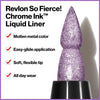 Revlon So Fierce! Chrome Ink Liquid Eyeliner, Longlasting Bold Metallic Pen Liner with Dip - Image 2