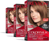 Revlon Colorsilk Beautiful Color Permanent Hair Color, (OLD VERSION) 54 Light Golden Brown (Pack of 3)