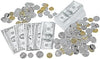 Fun Express Play Money Kit for Kids - 1440 Toy Bills and 144 Toy Coins per Set- Play Store Bills and Coins and Educational Teaching Aids